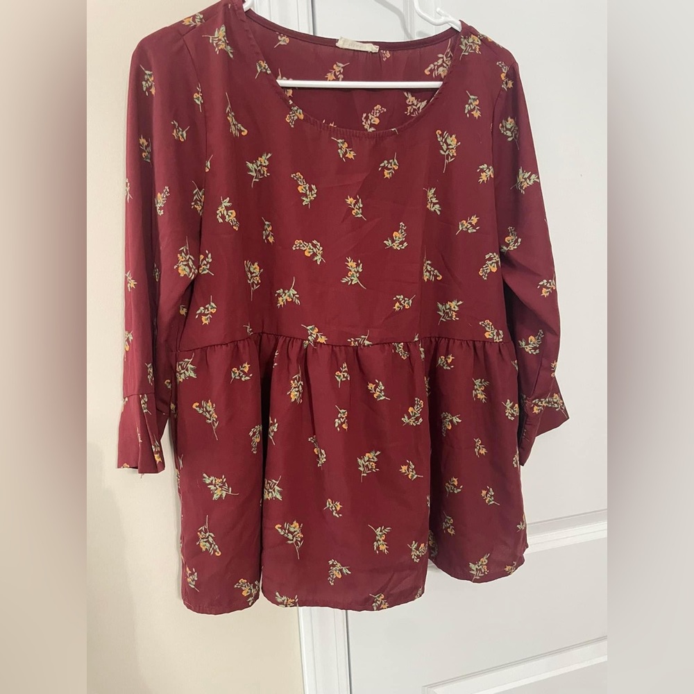 Red Babydoll top